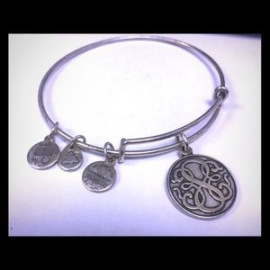 Alex and Ani silver bangle - infinity - retired.
